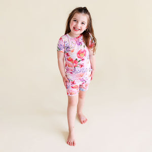 Brisa Short Sleeve Short Length Pajama Set- Posh Peanut - Select Size