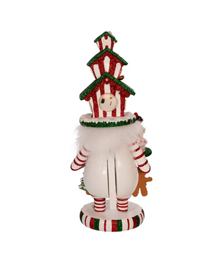 15" Hollywood Nutcrackers™ Battery-Operated LED Gingerbread House Hat Nutcracker