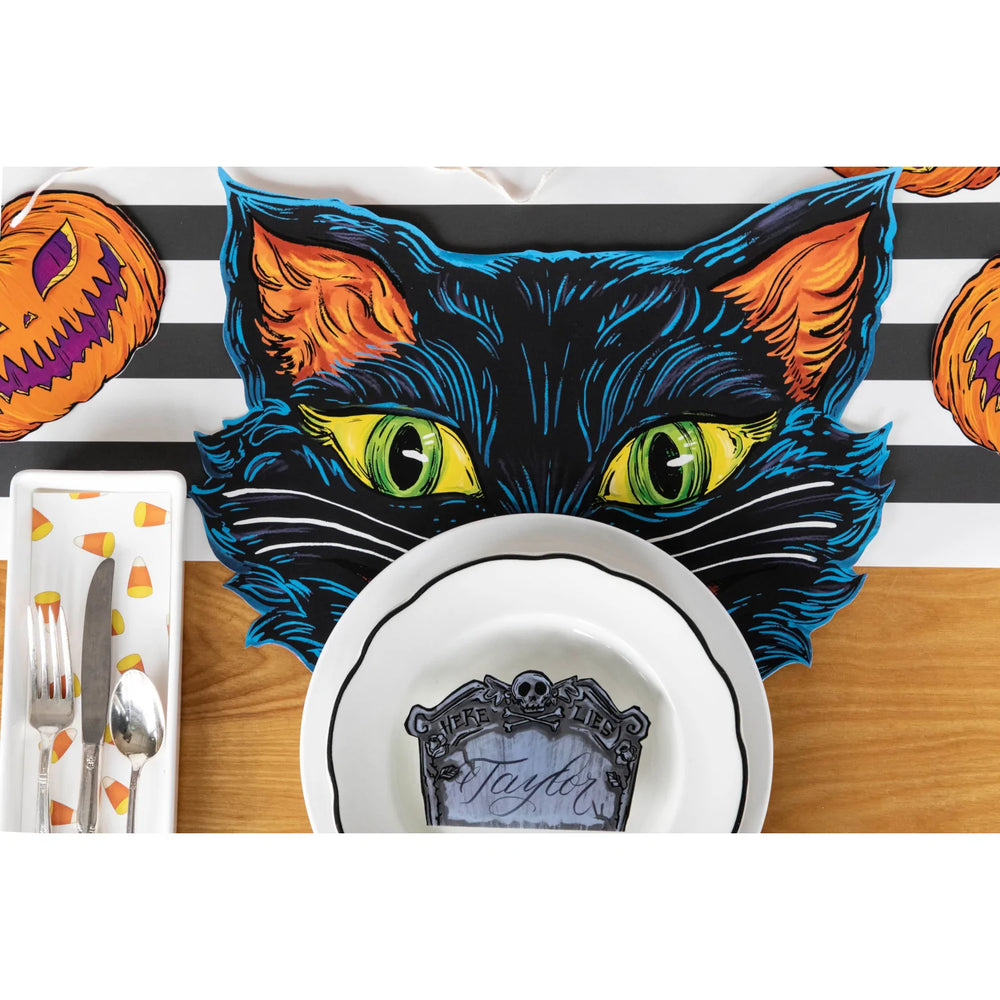 Die-Cut Black Cat Placemat