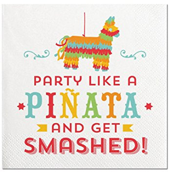 Party Like A Pinata-Beverage Napkins-20 Count