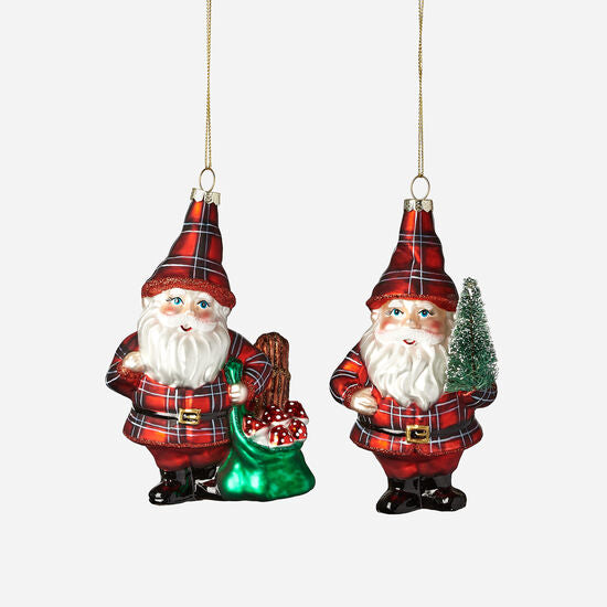 Santa Gnome Ornament