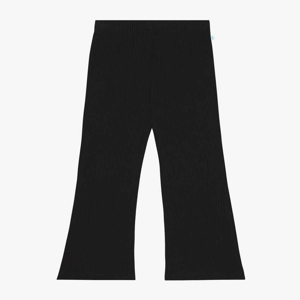 Solid Ribbed Black Bell Bottoms - Posh Peanut - Select Size – Rockin' A B