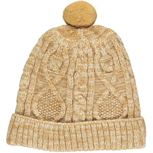 Maddy Knit Hat in Gold - Select Size