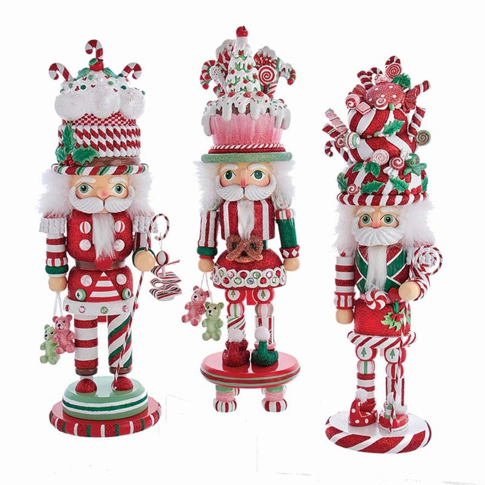 18" Hollywood Nutcrackers™ Candy and Cake Hat Nutcracker - Select Style