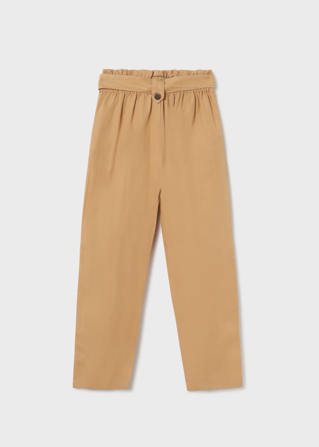 Ocher Belted Cropped Pants - Select Size