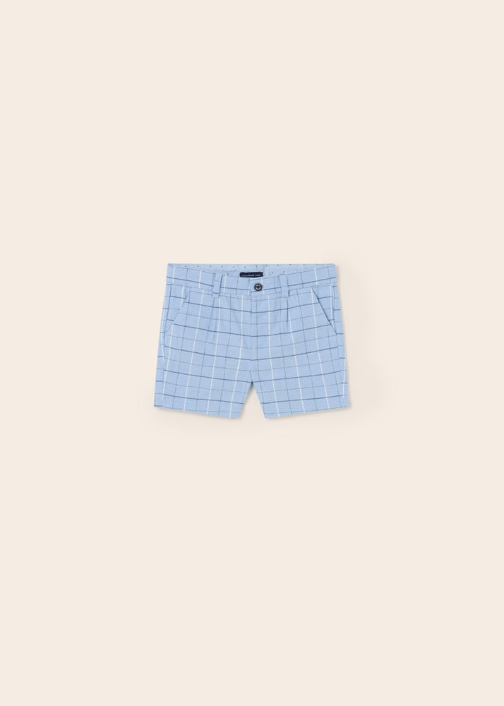 Blue Plaid Boys Bermuda Shorts - Select Size