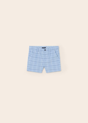 Blue Plaid Boys Bermuda Shorts - Select Size