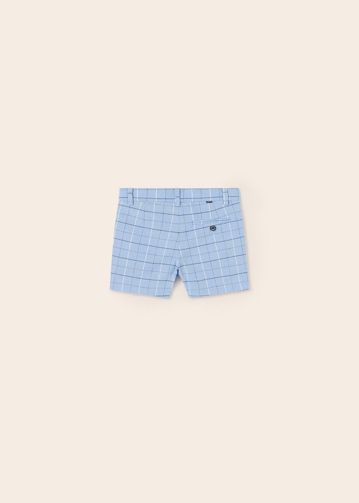 Blue Plaid Boys Bermuda Shorts - Select Size