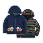 Tractor Reversible Hoodie - Navy - Select Size