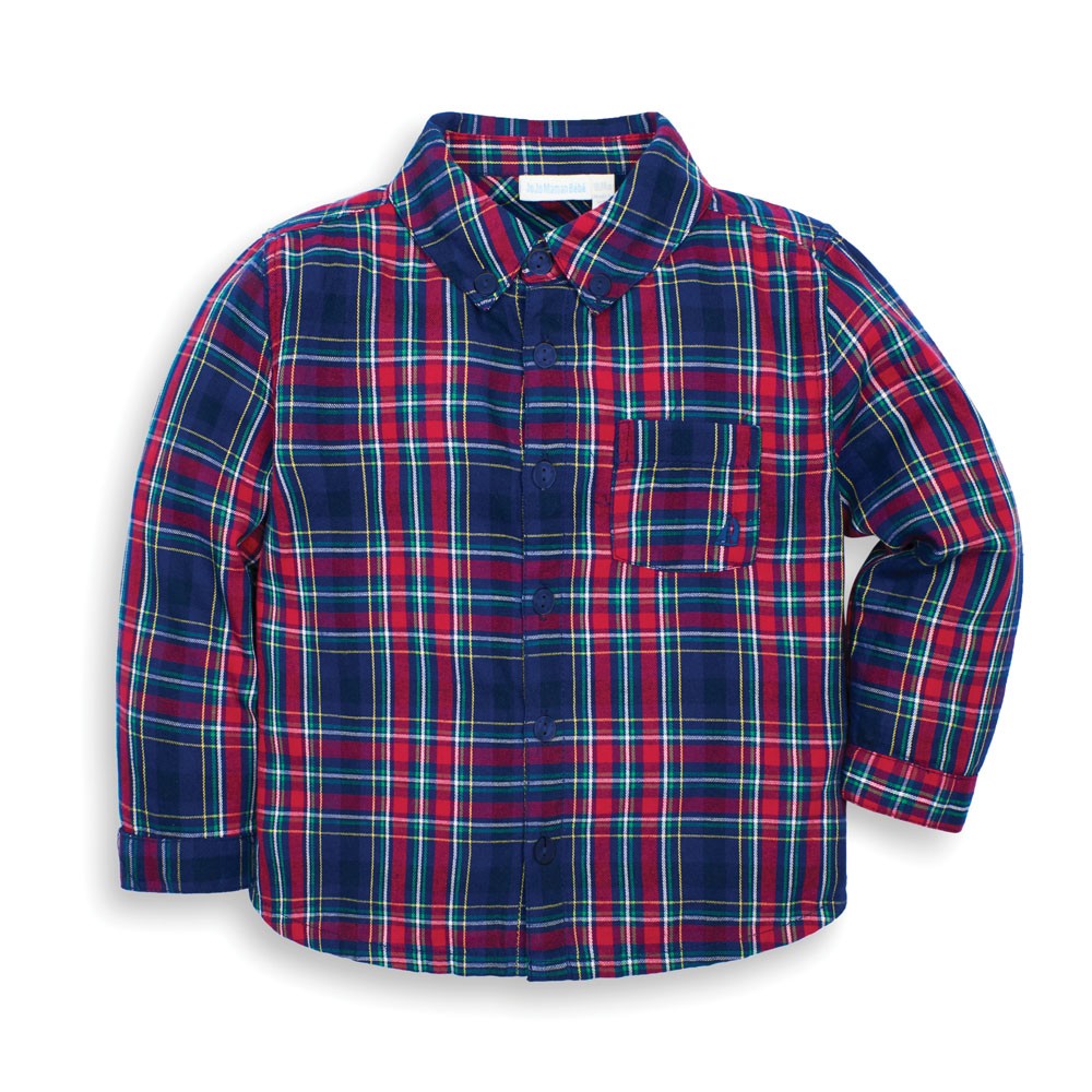Tartan Shirt  - Navy  - Select Size