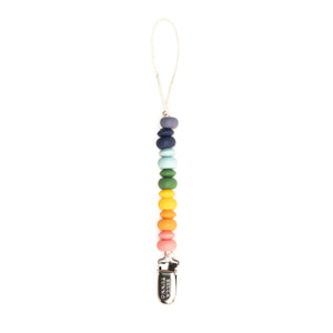 Rainbow Multi Pacifier Clip