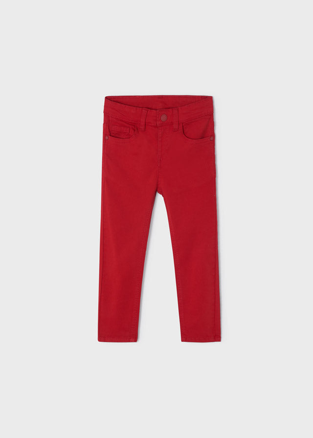 Red 5 Pocket Slim Fit Boy’s Basic Pants - Select Size