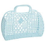 Large Retro Basket Jelly Bag - Blue