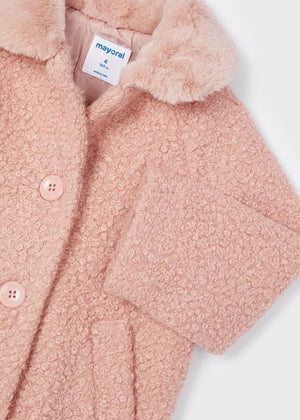 Rose Shearling Girls’ Coat - Select Size