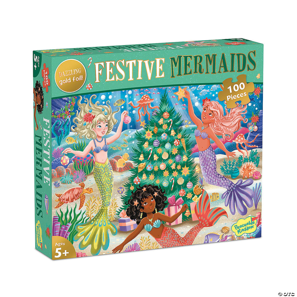 Floor Puzzle: Holiday Mermaids Puzzle