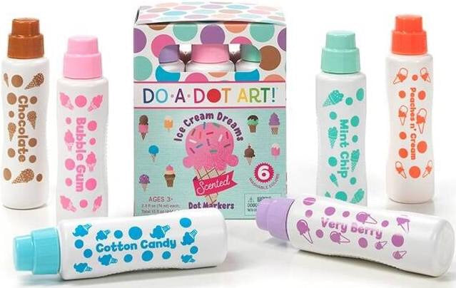 Ice Cream Dreams Scented 6 Pack Dot Markers