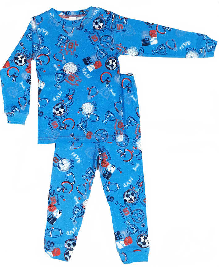 Sports All-Over Print Pajamas - Select Size