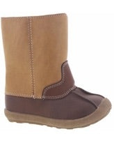 Luggage Tan Duck Boots with Cognac Trim  - Select Size