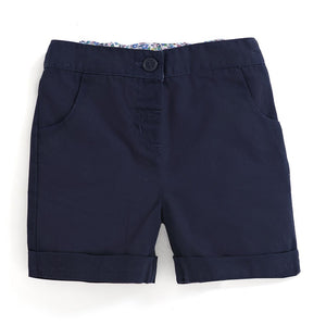 Girls’ Twill Shorts - Navy - Select Size