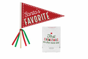 
            
                Load image into Gallery viewer, My First Christmas Crawler &amp;amp; Flag Set - Choose Red or Green
            
        
