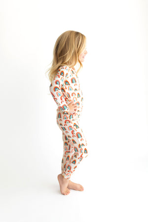 Skyla Long Sleeve Basic Pajama - Posh Peanut - Select Size