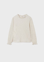 Chickpea Printed Long Sleeve Girls Blouse  - Select Size