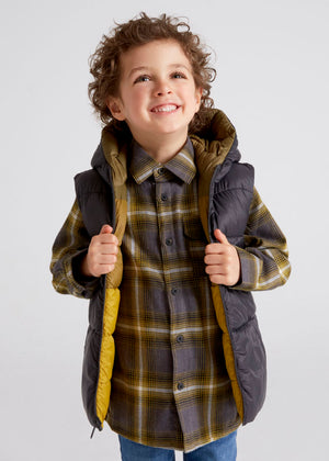 Moss Green Reversible Boy's Vest - Select Size