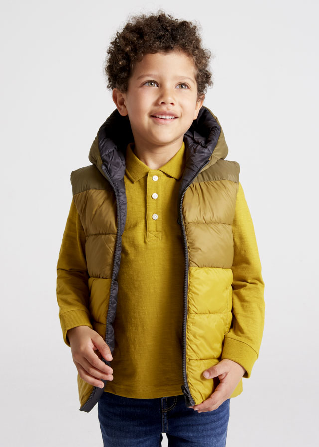 Moss Green Reversible Boy's Vest - Select Size