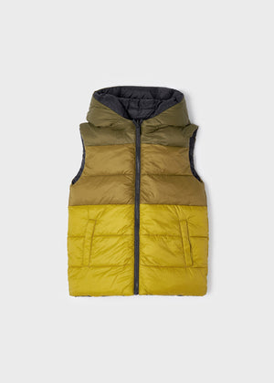 Moss Green Reversible Boy's Vest - Select Size