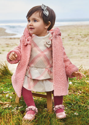 Blush Shearling Girl's Coat - Select Size