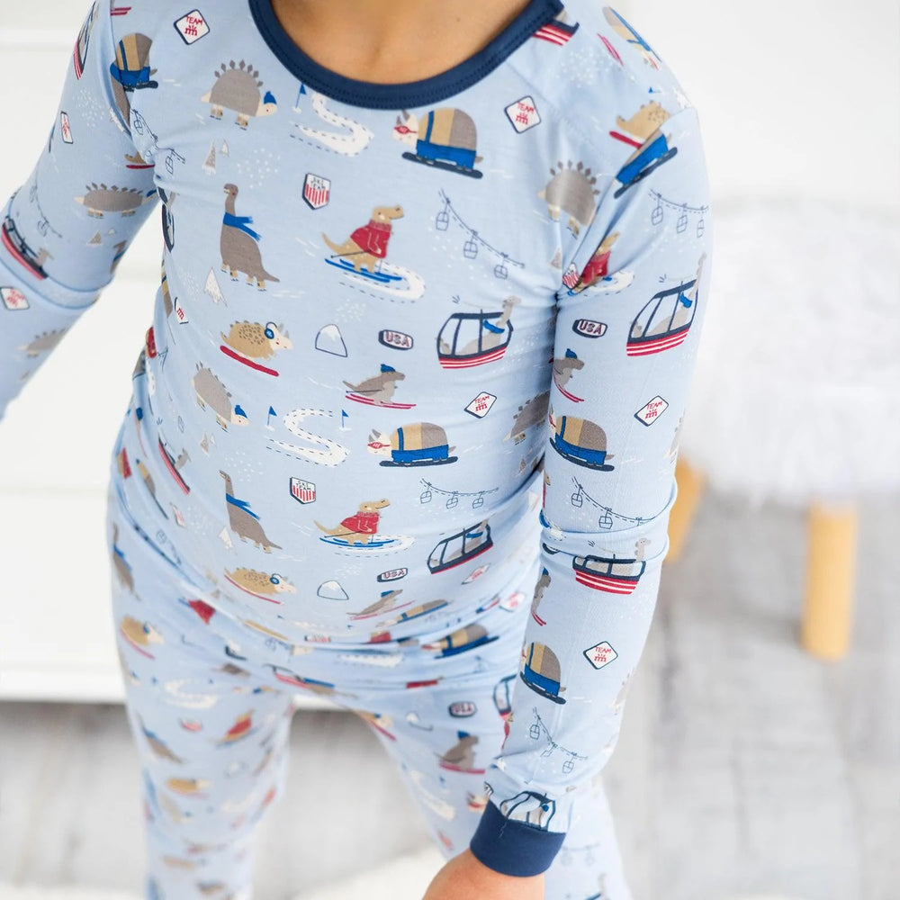 Ski Rex Modal Magnetic 2 Piece Toddler PJs