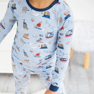 Ski Rex Modal Magnetic 2 Piece Toddler PJs